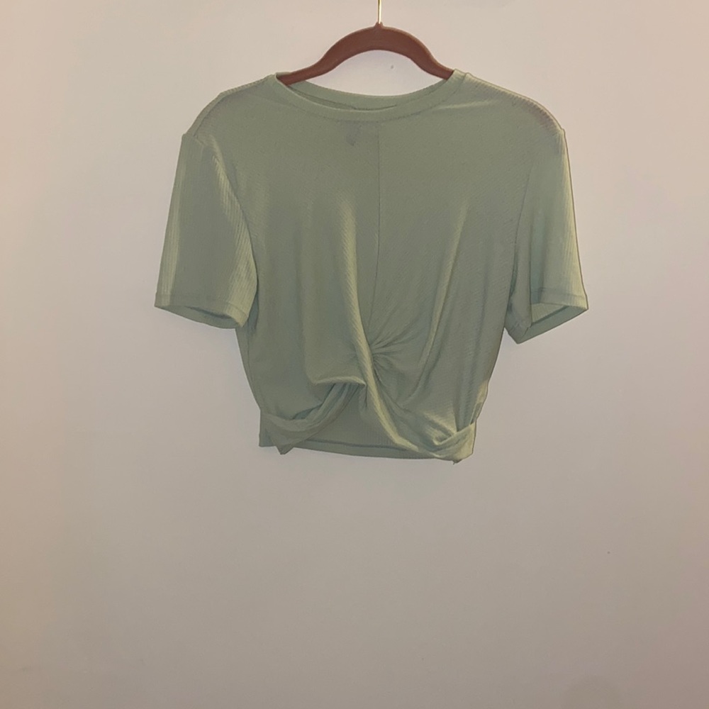 Pastel Green Crop Top